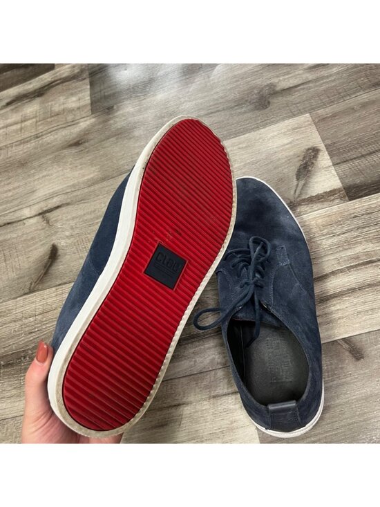 Clae Ellington Suede Lace Up Waxed Shoes Navy Blue Grey Men’s Size 12 main image 10